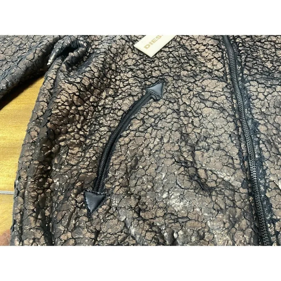 Diesel Womens Metallic Bronze Wendy Jacket Size Small - Picture 3 of 16